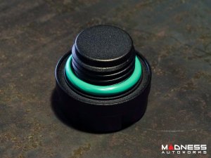 FIAT 500 Oil Cap - CFP - Black Anodized Billet - w/ Scorpion Logo FIAT 500 Oil Cap - CFP - Black Anodized Billet - w/ Scorpion Logo